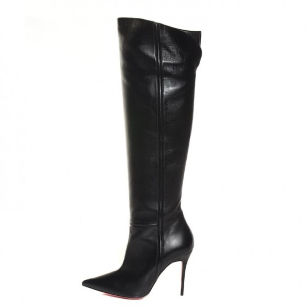 Christian Louboutin Nappa Armurabotta 100mm Over The Knee boots 40 Black